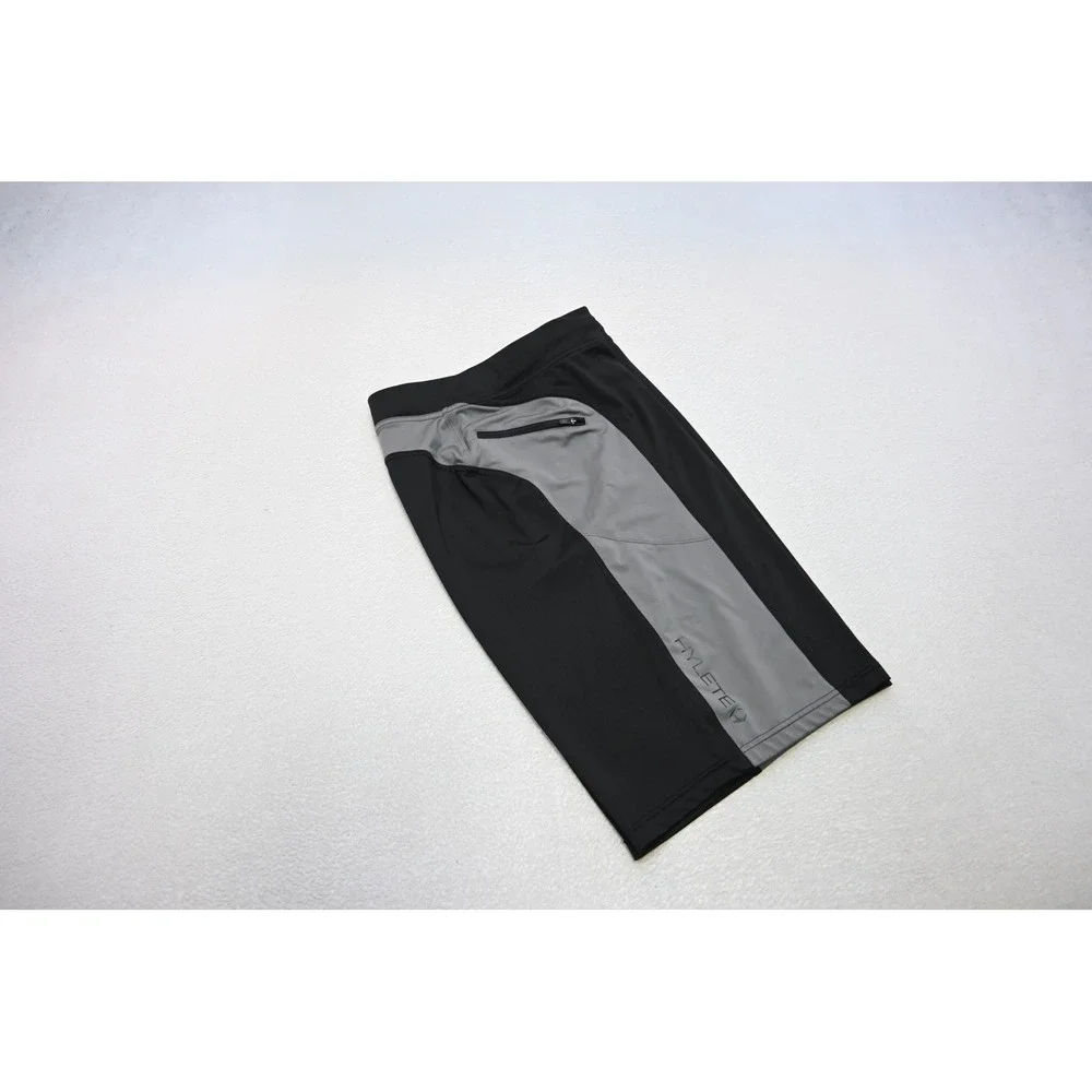 Hylete Training Gym Shorts Mens Small Black Grey Board Athletic‎ Excellent